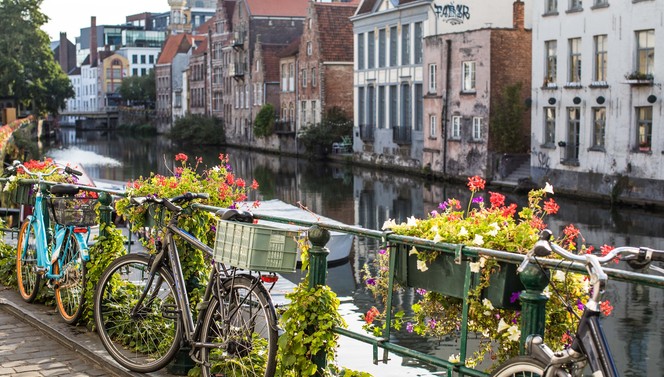 frühling in der stadt gent